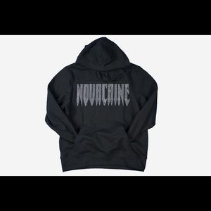 Rhinestone Novacaine logo hoodie